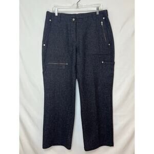 Sundance Women’s Size 14 Gray Wool Blend Straight Leg Pants Boho/Outdoor Brand